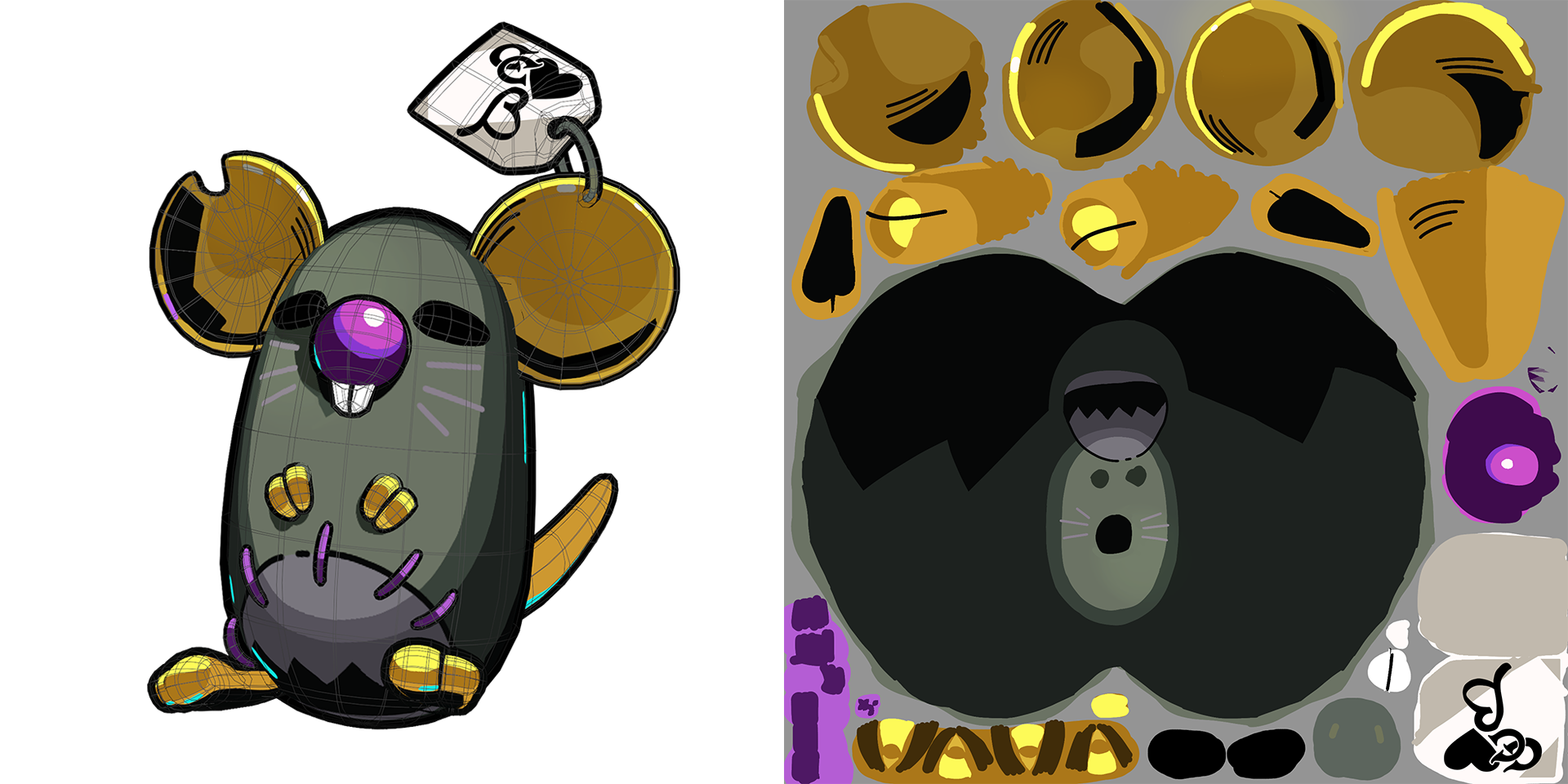 Wireframe &amp; Textures